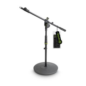 Gravity stands MS 2222 B Short Microphone Stand w/ Round Base & 2-Point Adjustment Telescoping Boom
