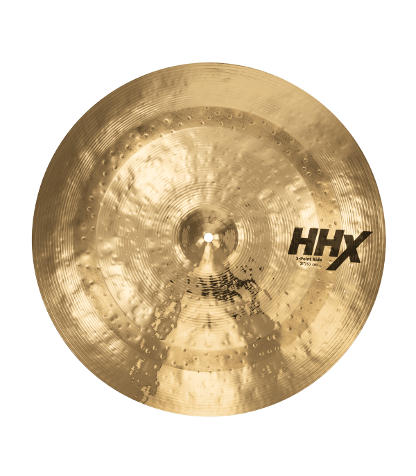 Sabian 21 inch HHX 3-Point Ride Cymbal - Brilliant Finish