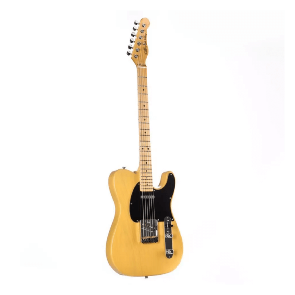 G&L USA ASAT Classic Rustic Butterscotch Blonde Maple 1 ply Black Pick Guard - Gambar 2