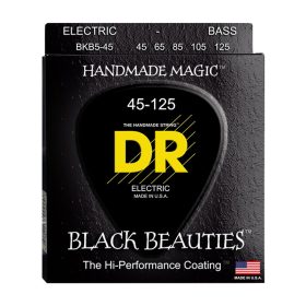 DR Strings, K3 Black Beauties Bass, BKB5-45 (45-125)