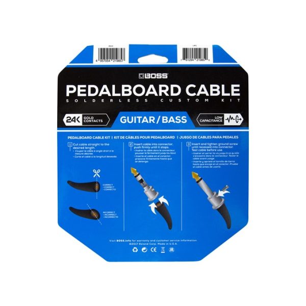 Boss BCK-12 Pedalboard Cable Kit - 12 foot - 12 Connectors - Gambar 2