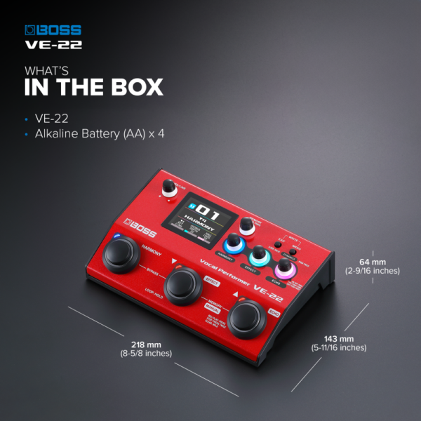 Boss VE-22 Vocal Effects Processor Performer - Gambar 2