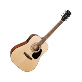 Cort AD810E-OP Dreadnought Acoustic Guitar with Bag - Open Pore Natural