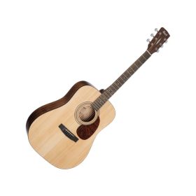 Cort Earth 60CE Dreadnought Acoustic Guitar w/Bag, Open Pore - Natural Spruce Top