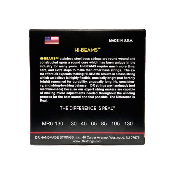 DR Strings Hi-Beam Medium Bass MR6-130 (30-130) - Gambar 2