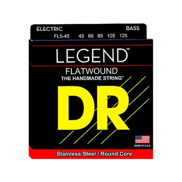 DR Strings LEGEND Flatwound Bass FL 5-45 (45-125)