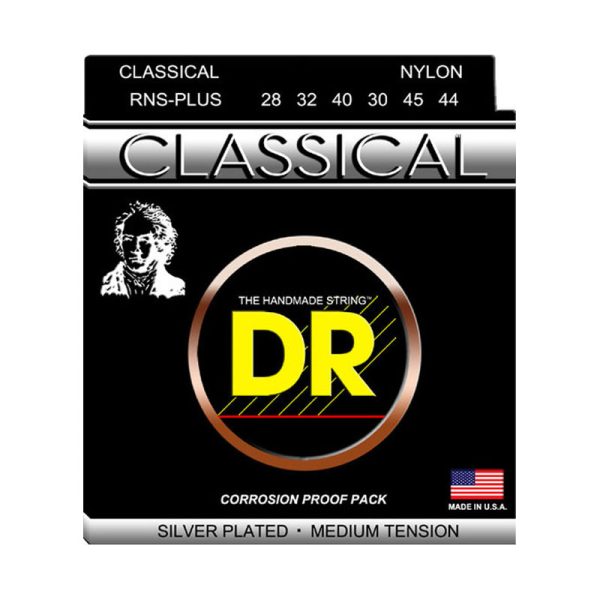 DR Strings Classical Accurate Silver plated Nylon RNS (28-44)