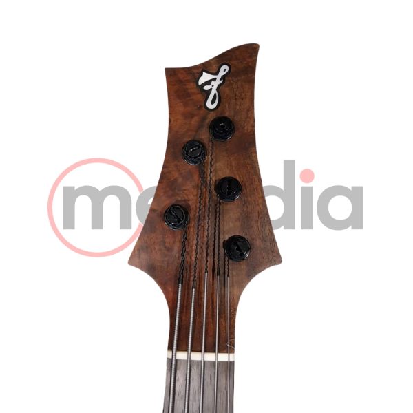 F-Bass BN5 with Figured Walnut Top #12 And Matching Pickups & Headstock - Gambar 5