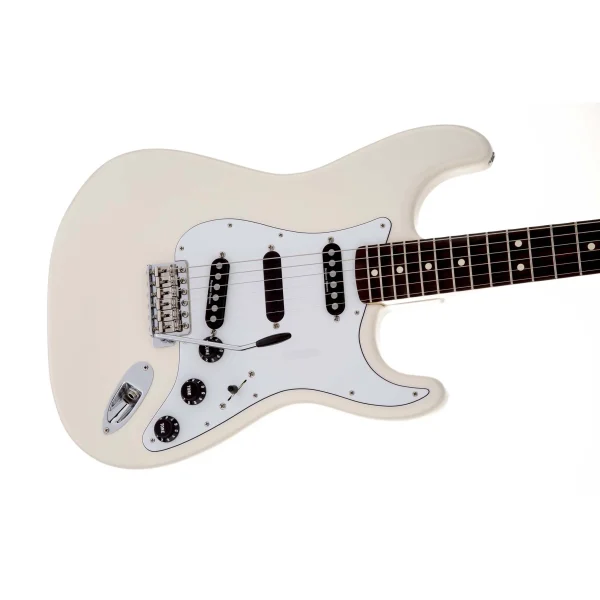 Fender Signature Ritchie Blackmore Stratocaster Guitar Scalloped Rosewood Neck Olympic White - Gambar 3