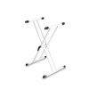 Gravity stands KSX 2W X-form Double-Braced Keyboard stand - white