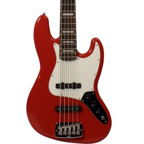 G&L USA Bass JB-5 in Rally Red finishes