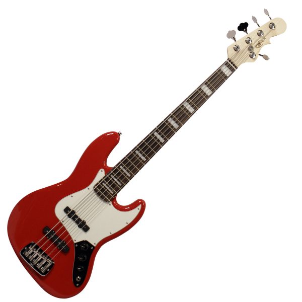 G&L USA Bass JB-5 in Rally Red finishes - Gambar 2