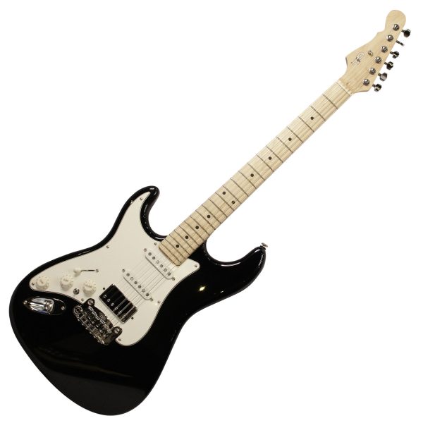 G&L USA Guitar Legacy HSS Lefty in Jet Black finishes - Gambar 2