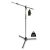 Gravity stands MS 4322HDB Heavy duty tripod microphone stand with 2-point telescoping boom