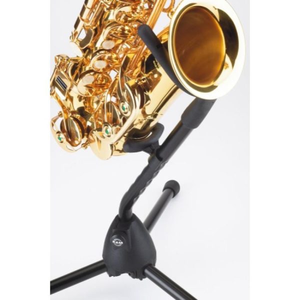 Konig Meyer K&M 14300 Alto Tenor Saxophone Stand - Black 14300-000-55 - Gambar 3