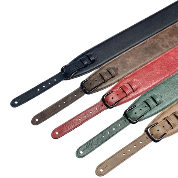 Leathergraft FAB Softy Guitar Straps - Red - Gambar 2
