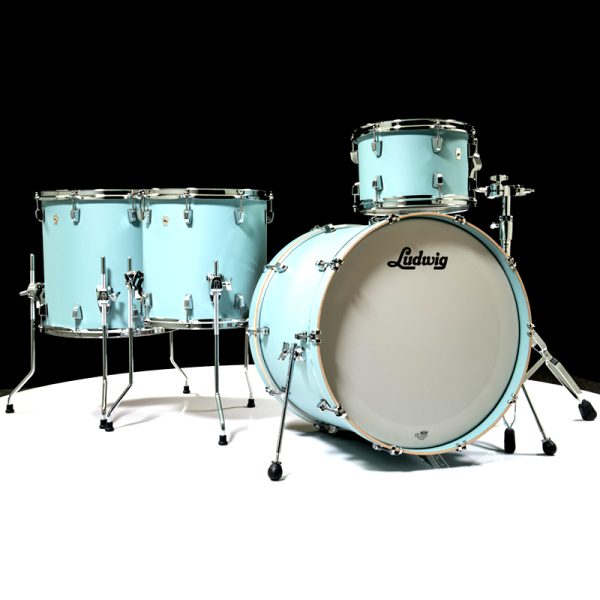 LUDWIG Neusonic L26225TX-3R Skyline Blue 6Pcs With Hardware and Throne - Gambar 2