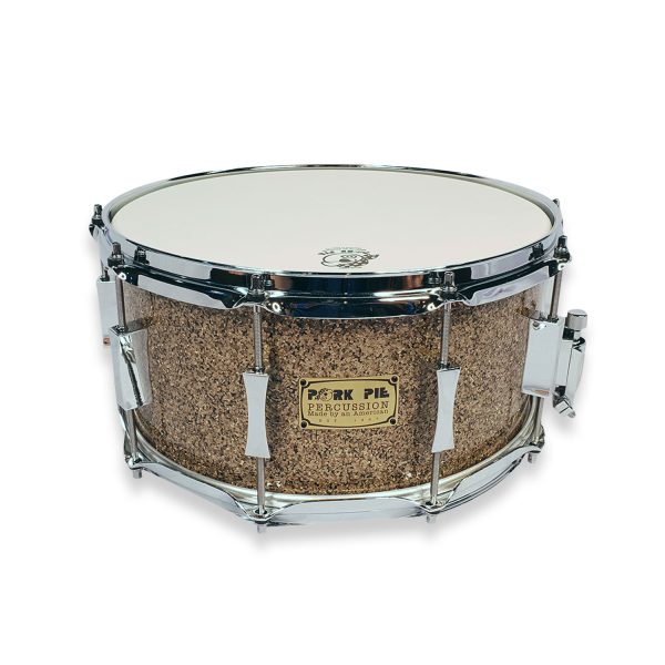 Pork Pie Percussion USA Bettis B20 Snare Drum 7" x 14" in Cymbal Glitter finishes