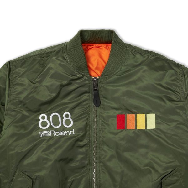 Roland Lifestyle 808 Flight Jacket - Sage (L) (Acc) - Gambar 5