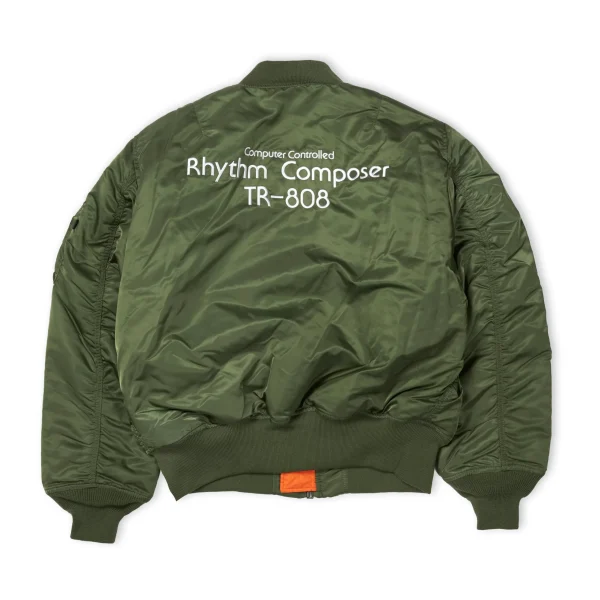 Roland Lifestyle 808 Flight Jacket - Sage (L) (Acc) - Gambar 2