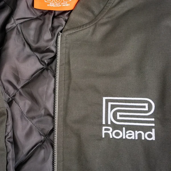 Roland Lifestyle 808 Bomber Jacket - Charcoal / Green (L) (Acc) - Gambar 3