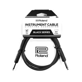 Roland RIC-B3 Black Series Instrument Cable 1/4-inch TS Male to 1/4-inch TS Male - 3 ft / 1m