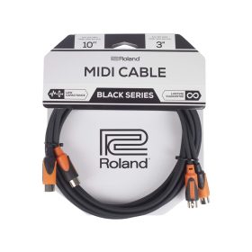 Roland RMIDI-B10 Black Series MIDI Cable - 10 foot/3 mtr