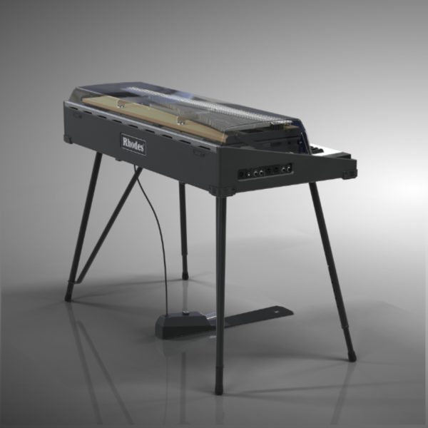 Rhodes MK8 in Smoked Transparent Hood Tolex Shell Silver Panel Preamp Only with Stand - Gambar 3