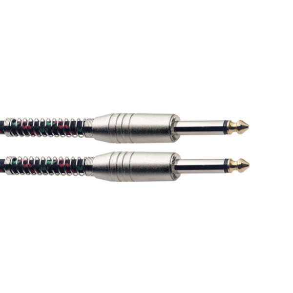 Stagg Cable SGC6VT-YL Vintage Tweed Instrument Cable 6M/20FT - Yellow - Gambar 2