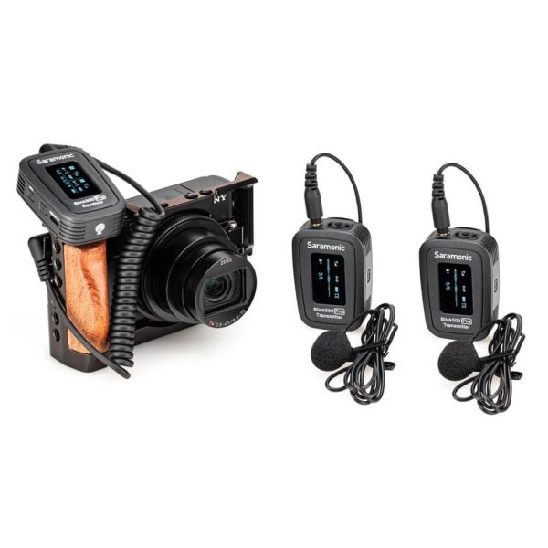 Saramonic Blink500 Pro B2 Digital Camera-Mount Wireless Omni Lavalier Microphone System 2.4 GHz - Gambar 2