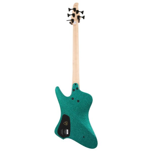 Dingwall D-Roc Standard 5-String Multi-Scale Bass Guitar in Gloss Metalflake Aquamarine finish - Gambar 2