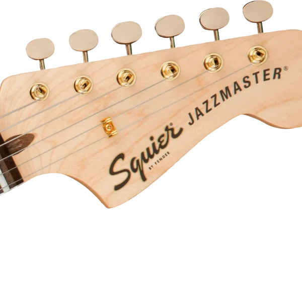 SQUIER 40TH ANNIVERSARY GOLD EDITION JAZZ MASTER OLYMPICWHITE - Gambar 3