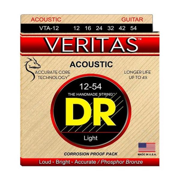 DR Strings Veritas Phospor Bronze Acoustic Light, VTA-12 (12-54)