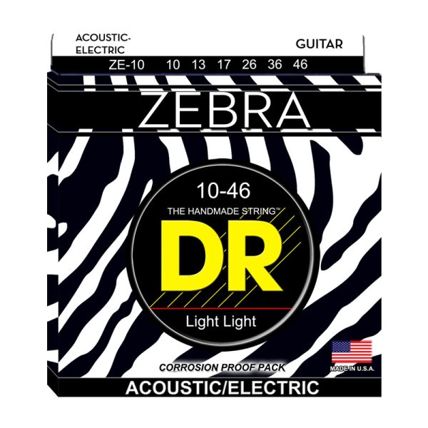 Dr Strings ZEBRA Acoustic Electric ZE-10 (10-46)
