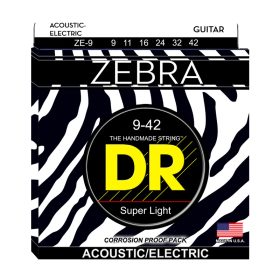 Dr Strings ZEBRA Acoustic Electric, ZE-9 (9-42)