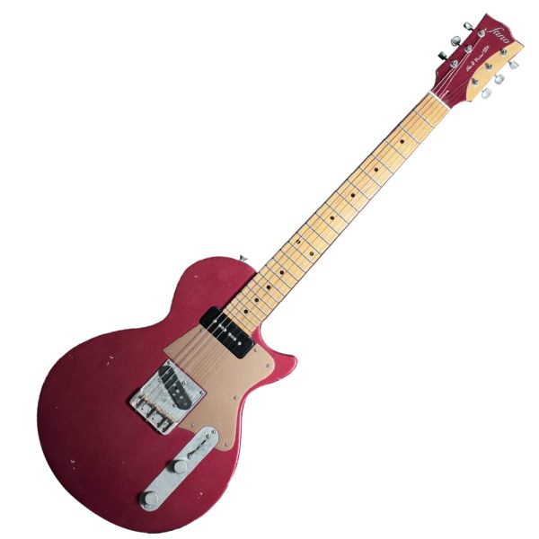 Fano Guitar Alt de Facto SP6, Light Distress, Candy Apple Red - Gambar 2