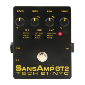 Tech 21 GT-2, Preamp Pedal, 3 sound character for Electric Guitar