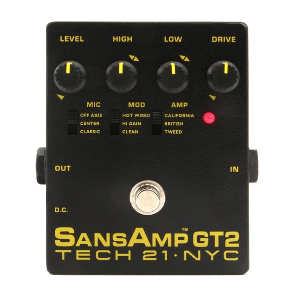 Tech 21 GT-2, Preamp Pedal, 3 sound character for Electric Guitar