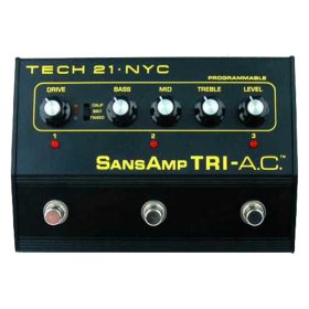 Tech 21 TRI AC, 3 ch. Switchable Preamp Pedal