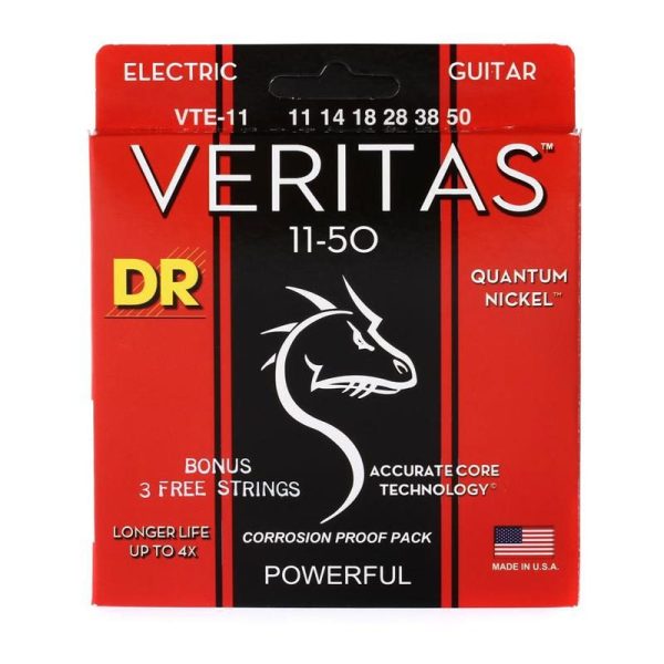 DR Strings VERITAS Quantum Nickel Electric Heavy VTE-11 (11-50)