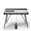 Rhodes MK8 in Black Hood Tolex Shell Silver Panel Preamp Only with Stand