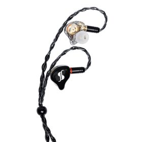 Stagg SPM-PRO-BK, Superior in-ear stage monitors with premium hybrid transducers - Black