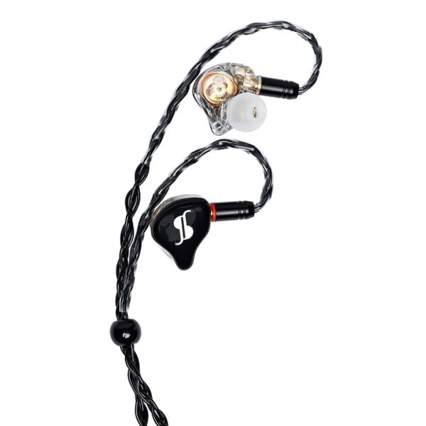 Stagg SPM-PRO-BK, Superior in-ear stage monitors with premium hybrid transducers - Black
