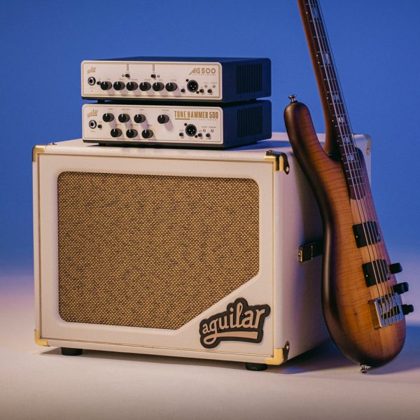 Aguilar TH500V2 Tone Hammer Gen 2 500-watt Bass Amplifier Head - 30th Anniversary - White Pearl - Gambar 3