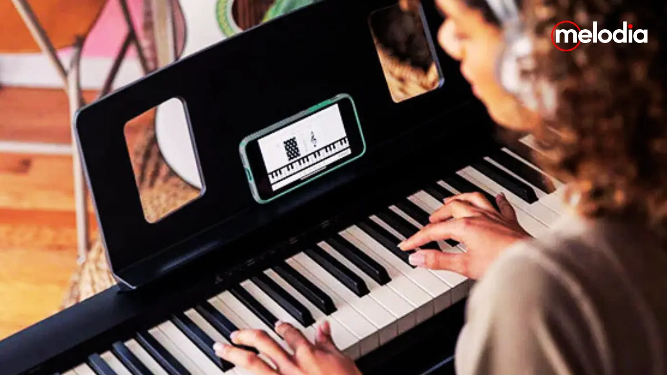 cara menghubungkan Bluetooth pada Piano Roland