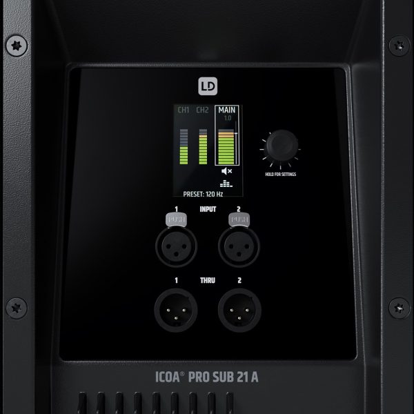LD Systems ICOA SUB 21A PRO powered 21" Bass Reflex PA Subwoofer - Gambar 2