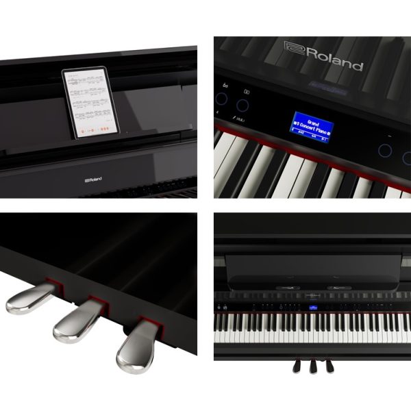 Roland LX-9 Digital Upright Piano - Charcoal Black - Gambar 3
