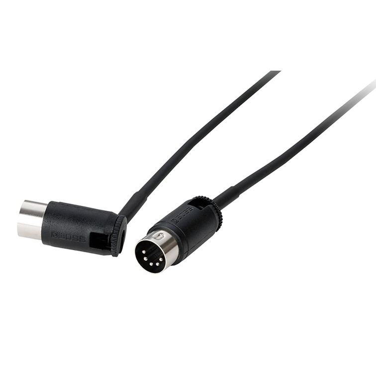 Boss BMIDI-PB2 MIDI Cable with Adjustable Straight/Angled DIN Connectors - 60cm - Gambar 2
