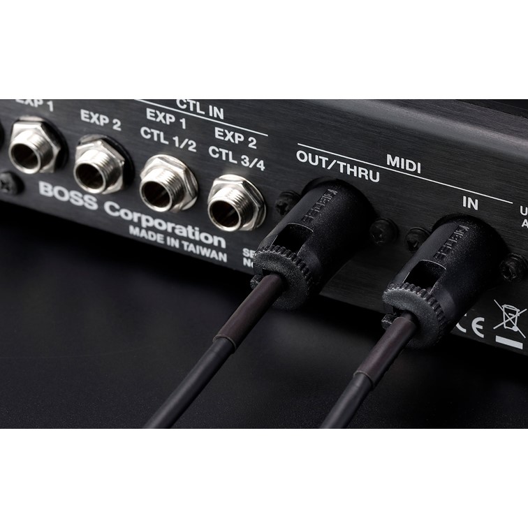 Boss BMIDI-PB2 MIDI Cable with Adjustable Straight/Angled DIN Connectors - 60cm - Gambar 3