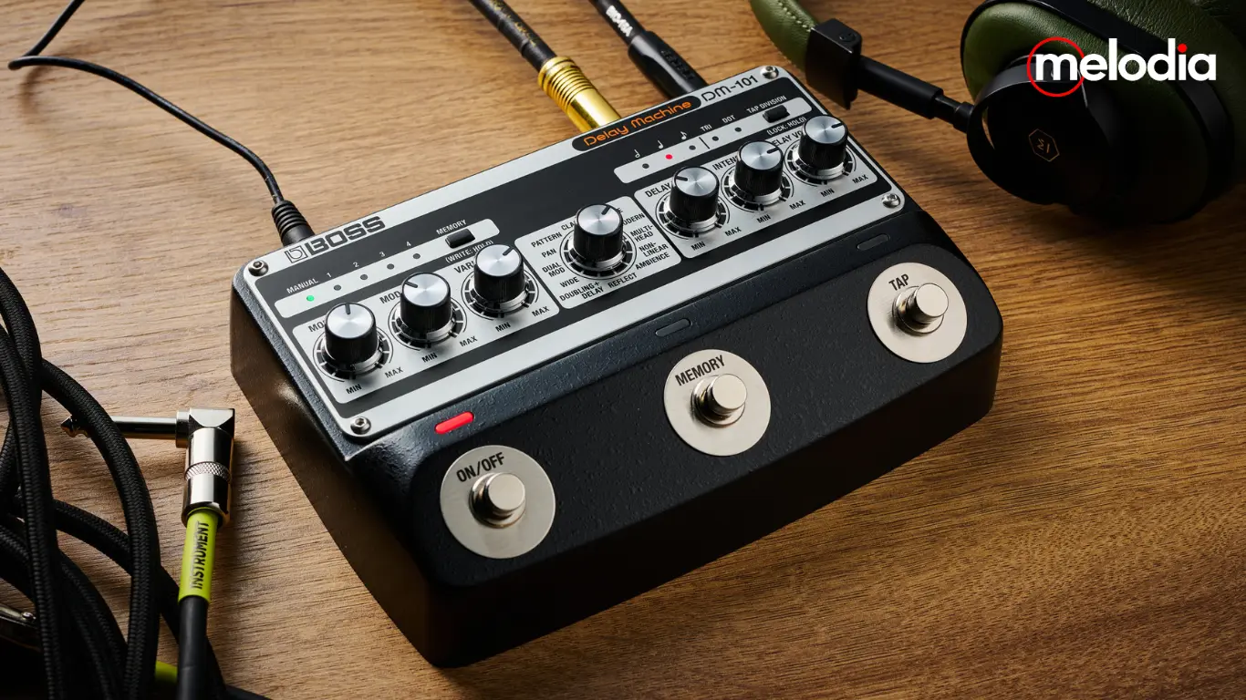 boss dm-101 delay machine pedal